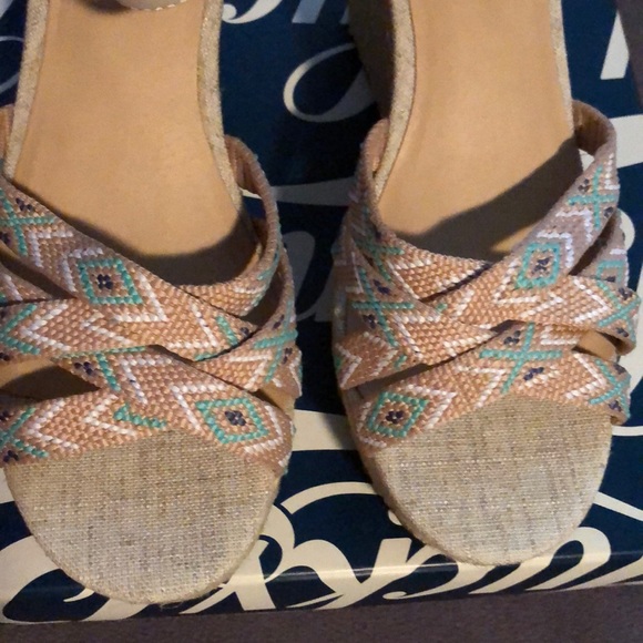 NEW LUCKY BRAND WEDGE SANDAL SIZE 8 - Picture 6 of 9